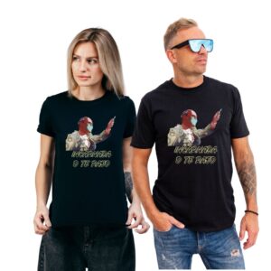 Camiseta "INCARNADA O TE RAJO" color negro